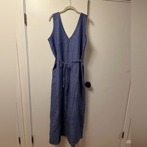 Gudrun Sjoden Chambray Jumpsuit, size Extra Large.